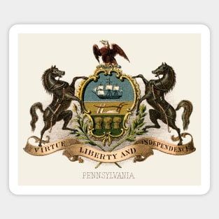 1876 Pennsylvania Coat of Arms Magnet